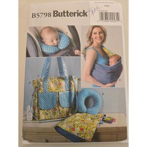 Butterick Baby Accessories B5198 Pattern Changing Pad Neck Pillow Carrier
